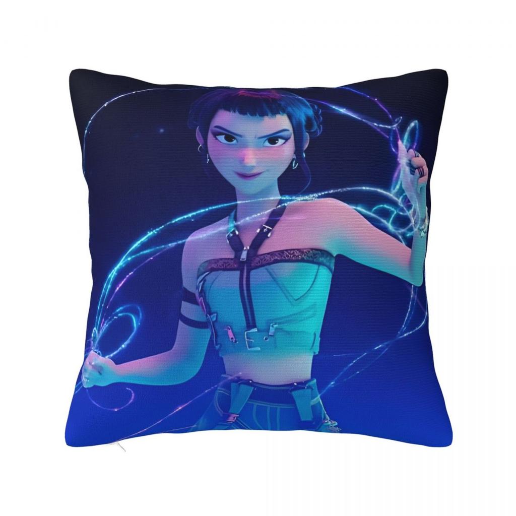 Kpop Demon Hunters Huntrix Pillow Covers Printed Cushion Cover Decorations 2025 Movie Derpy Tiger Throw Pillow Case Cover Home