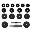 vidaXL Dumbbell and Bar Set with Plates 60 Kg