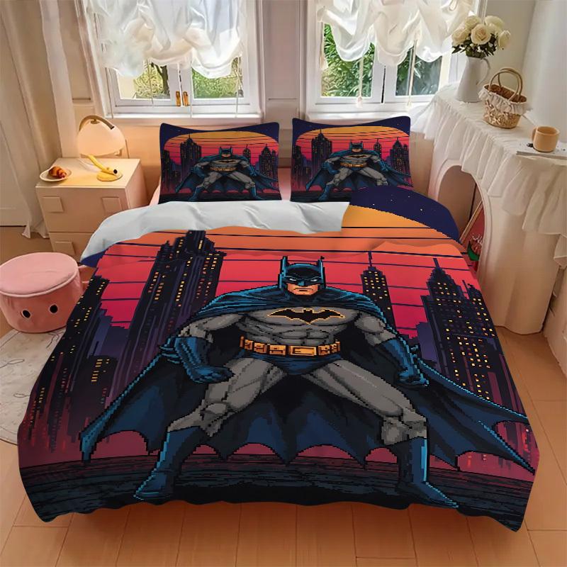 3pcs Batman Duvet Cover Set (1 Duvet Cover + 2 Pillowcases, No Core) - Comfortable, And Breathable Bedroom Decoration yy251104036