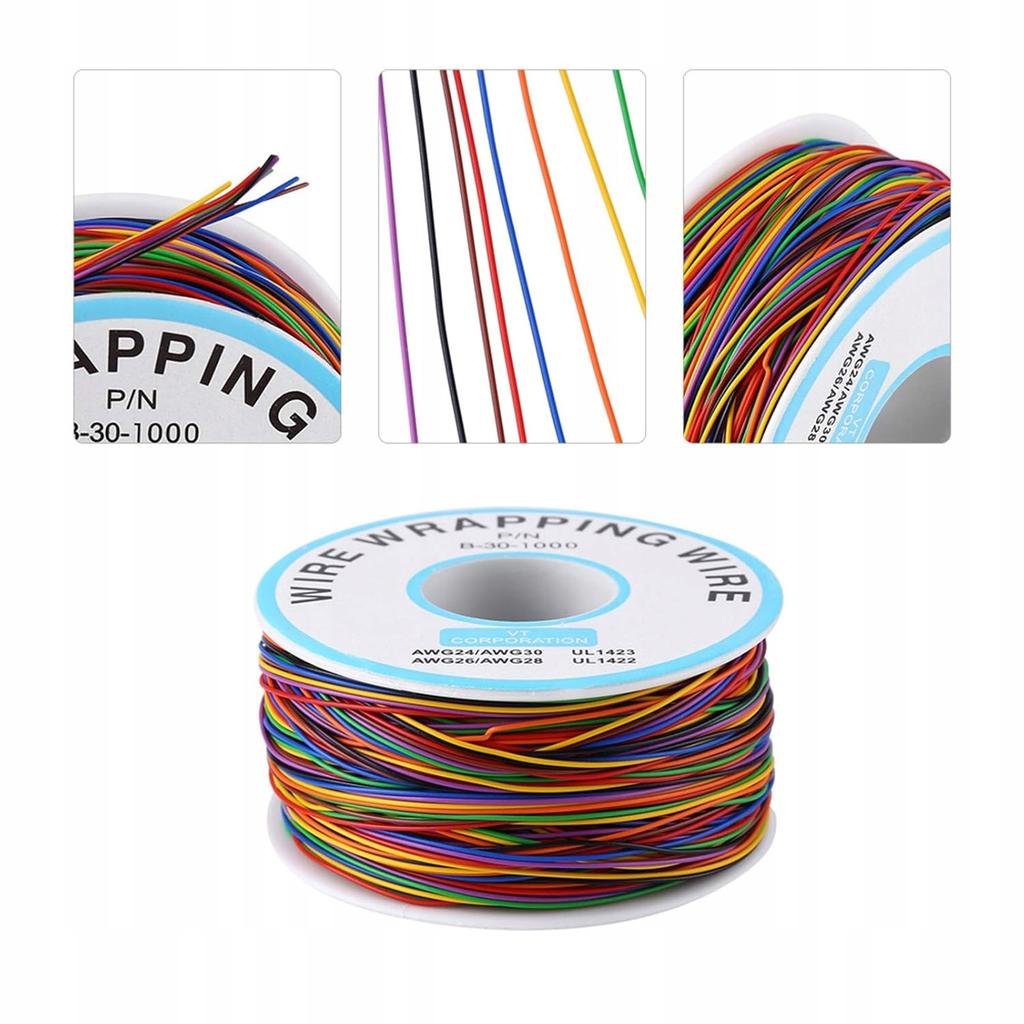 Kynar Wire Awg 0.25Mm Multicolor 200M