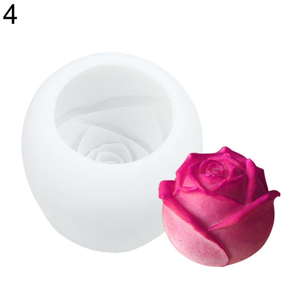 Molde de silicone rosa flor molde de silicone fudge bolo de chocolate ferramenta de fabricação de gelo