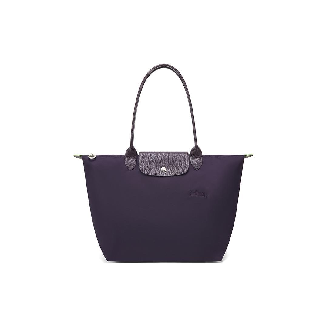 

Longchamp Logo Snap Zipper Closure Solid Color Fabric Dumpling Bag Women Handbags Purple 1899919645 Basic Set (Bag)