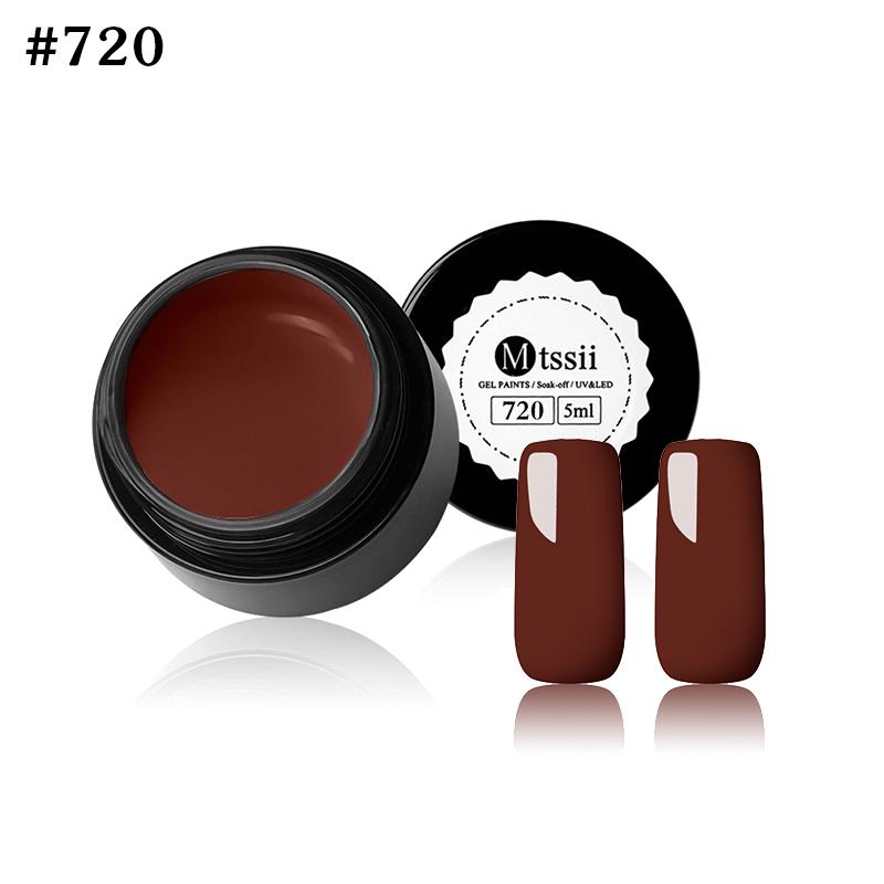 Mtssii 21 Colors Painting 5ML UV&Led Polish Paint Art Design Drawing Nail Gel Lacquer Decoration