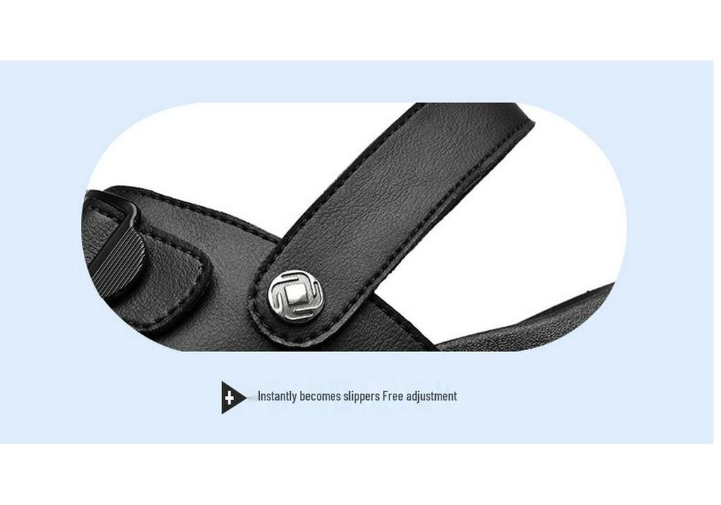2025 Herren Sandalen mit weicher Sohle aus Leder: Rutschfeste, vielseitige Freizeit-Strand- & Outdoorslipper