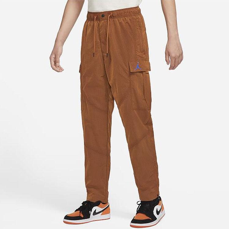 Jordan Pure Color Splicing Woven Pants Men Bottoms Brown DH3291-245