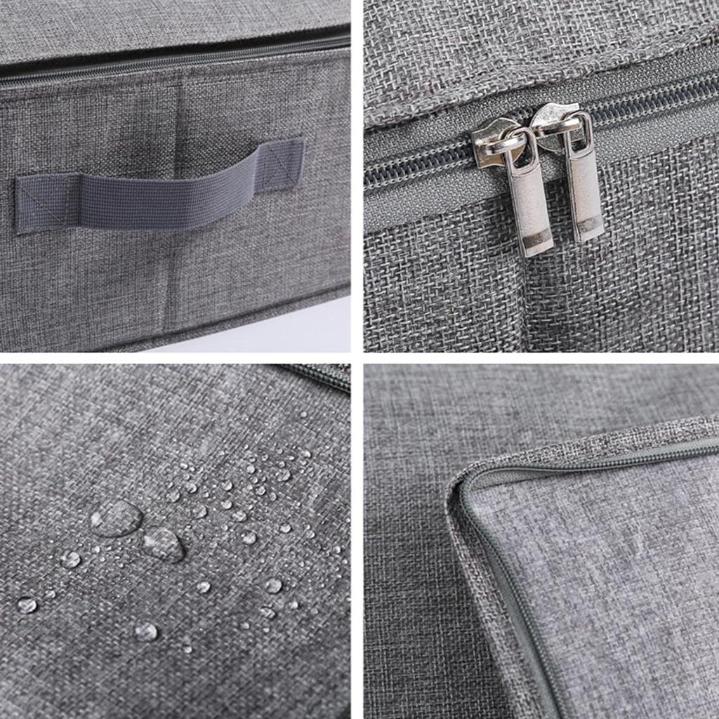 Pungi de Depozitare Pliabile Multifuncționale Containere de Depozitare Sub Pat cu Mânere Durabile Fermoare Bidirecționale Organizatoare pentru Dulap