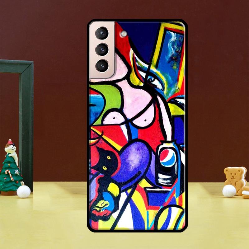 Picasso Abstract painting Art Phone Case For Samsung Galaxy S25 Ultra S20 S21 S22 S23 S24 Ultra S24 FE S9 S10 Plus Cover