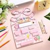 Kids Study Planner First and Last Day of School Board Sign for Kids, Reusable Wooden Small Chalkboard Sign, Cute Writing Daily Notes Schedules