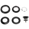 RISK Double Bearing Bike Headset for 44‑56mm Taper Pipe Headset Straight Pipe To 28.6mm Straight Pipe Front Fork