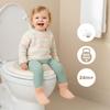 Kids Sun Baby White & Beige Non-Slip Toilet Training Seat Reducer with Hanging Hook