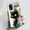 Casing For Nokia XR21 Case Aesthetic Fashion Cute Cat Astronaut Cartoon Black TPU Silicone Soft Shockproof Phone Case Back Cover