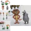 Decorate With Madagascar Movie Action Figures Character-like Dolls For Ornament Safe Pvc Material