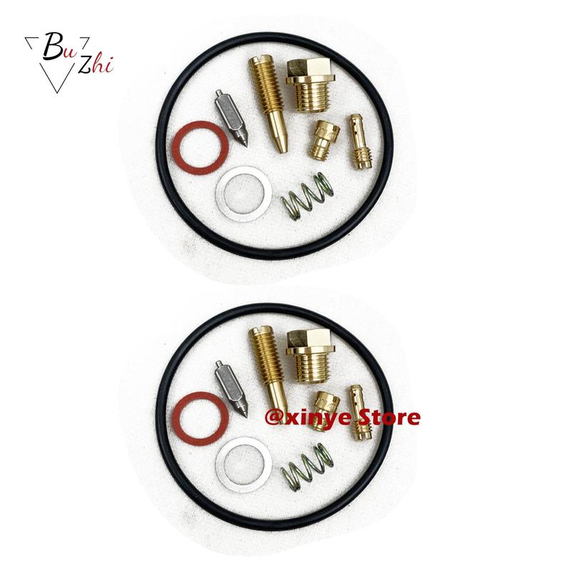 2sets Carburetor Carb Repair Rebuild Kit for Phazer II LE 480 PZ480 Mountain Lite SE SS Electric Venture 480 GT480 TR480 XL480