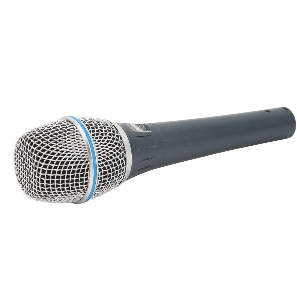 Wired Microphone Professional Moving Coil Anti Interference Cardioid Pickup Handheld Vocal Mic for Stage Performance