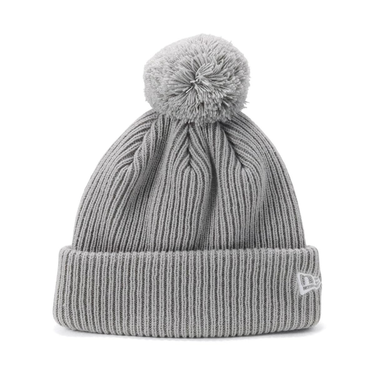 

Kids Knit Hat Pom Pom Light Gray FREE KIDS POM PON KNIT RIB LGRY [New Era]