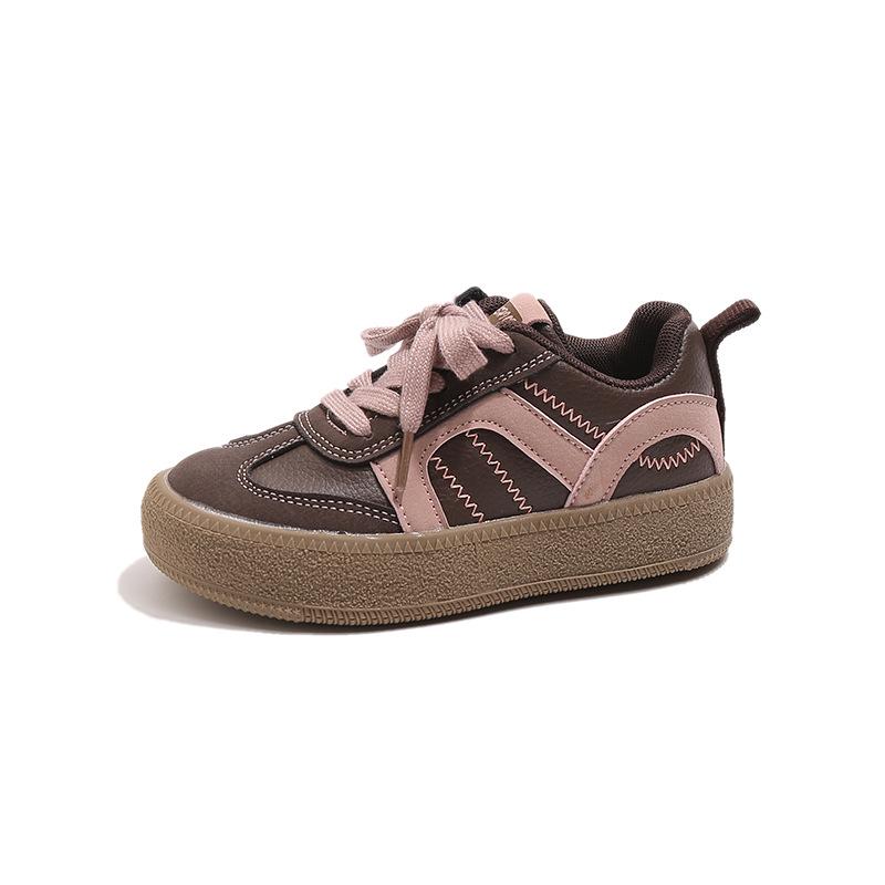 Lente 2025 Trendy Sneakers & Veelzijdige Canvas & Leren Schoenen met Zachte Zool voor Kinderen