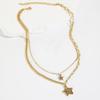 Necklace for Women Layered Necklace Heart Pendant Thanksgiving Day Necklace Jewelry Three Dimensional Love Necklace Elegant Necklace