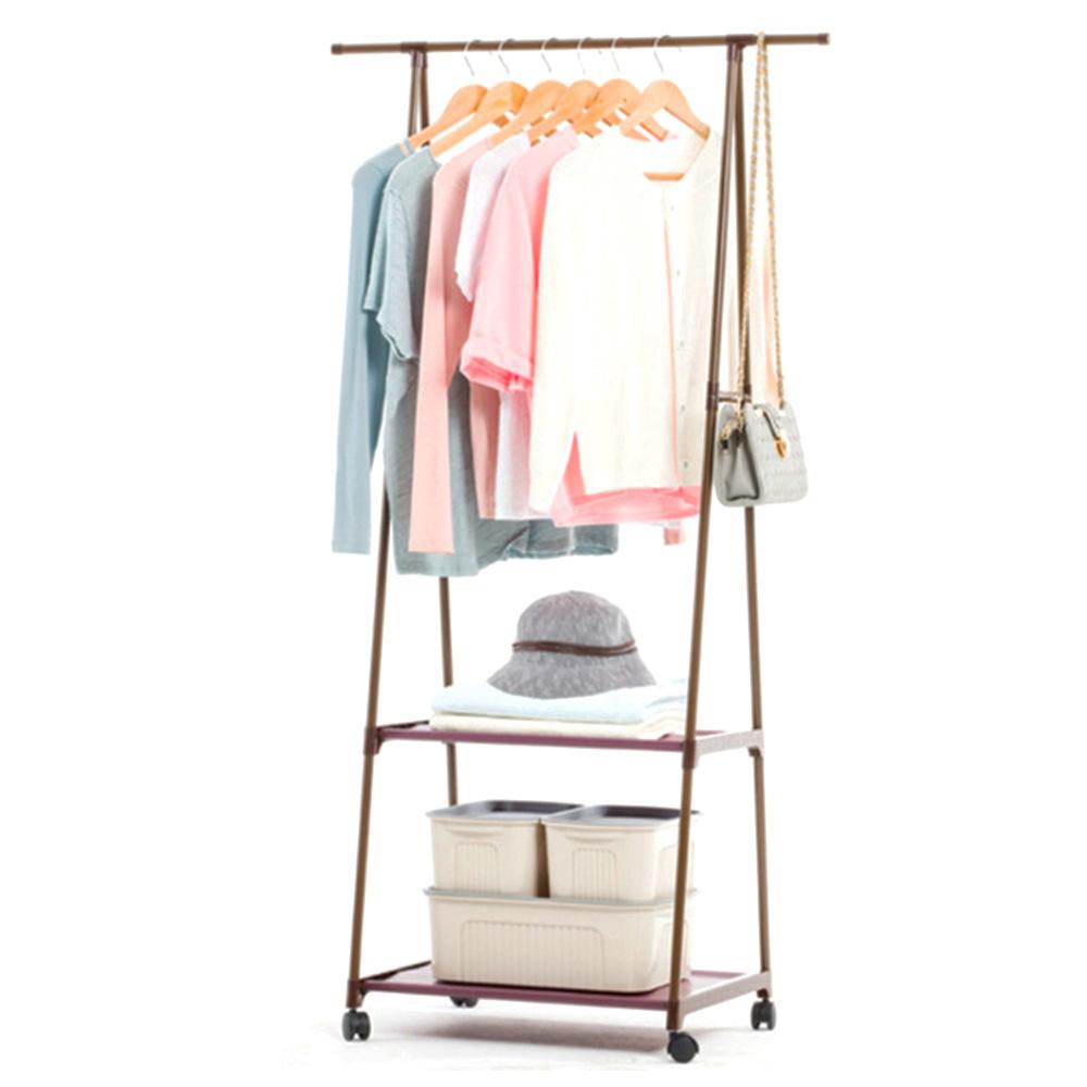 Triangle Coat Rack Steel Tube Removable Large Capacity Hanging Clothes Tree Quilt Shoes Bags Boxes Hanger Stand Organizer