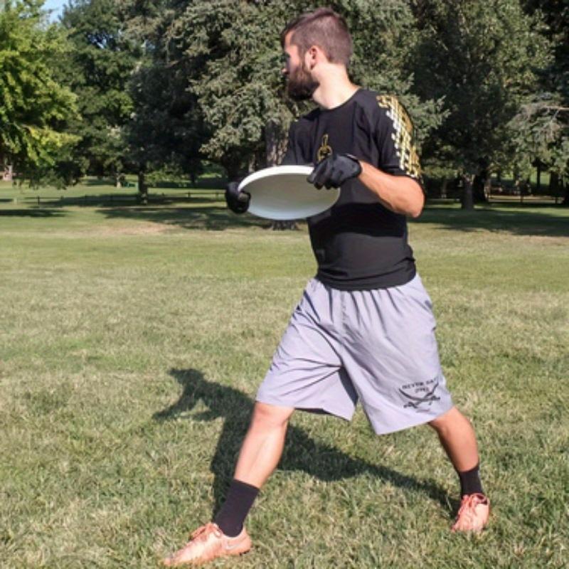 Professional Competitive Flying Disc - Durable Rotatable Design, White with Blue&Red Logo, Ideal for Outdoor Sports, Sports Disc