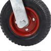 Gate Wheel 8 Inch 600lb Load Capacity High Carbon Steel and Rubber Gate Wheel Caster Red