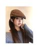 Women's Retro Newsboy Cap: Stylish Autumn/Winter Hat with Large Fit, Face Slimming Design, 2025 Edition British Painter Beret