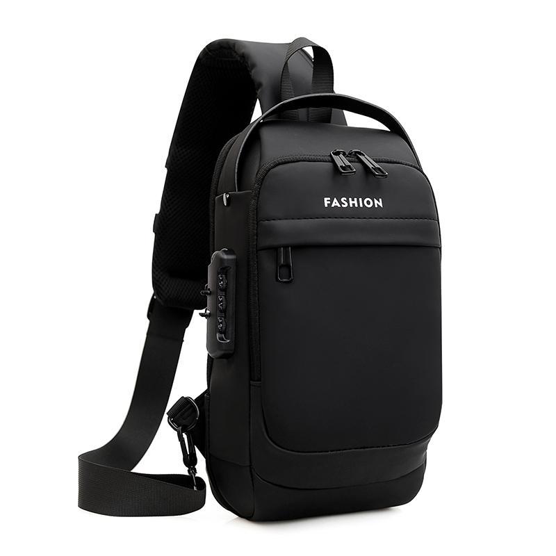 Multifunction Anti-theft USB Shoulder Crossbody Bag Travel Sling Pack Messenger Pack Chest Bag Male Luxury Brand Men
