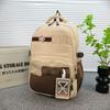 Schoolbag Japanese Ins Large Capacity Campus Fashion Lightweight Versatile School Bag Male Travel Junior High School Student Backpack