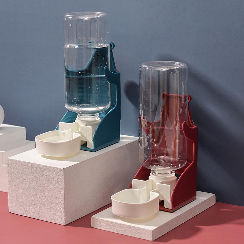 500ml Hanging Water Feeder Bottle for Small Animal Automatic Plastic Water Bottle Dispenser Hanging Pet Feeder Drinker