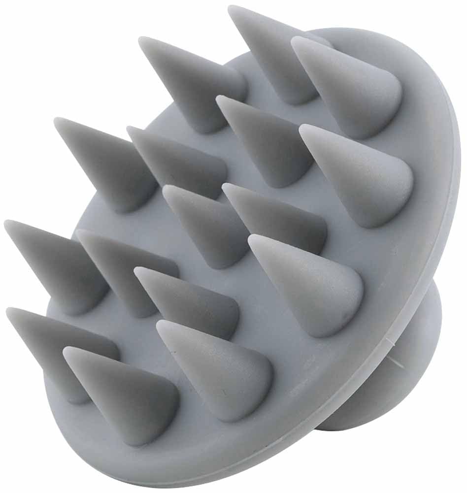 Shimomura Kihan Silicone Shampoo Brush in for Men and Hair Pore Easy to Light 44251 [Made Japan] Women, Washing, Scalp, Massage, Clean, Gray,