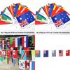 Multi-cultural Party Hanging Decor 50-100pcs Flags Of Different Assorted Countries