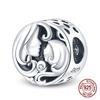 925 Sterling Copper Boys and Girls Lovers Pendant Charms Fit 4MM Hole Diameter Bracelet Charm Beads Necklace Diy Female Zircon