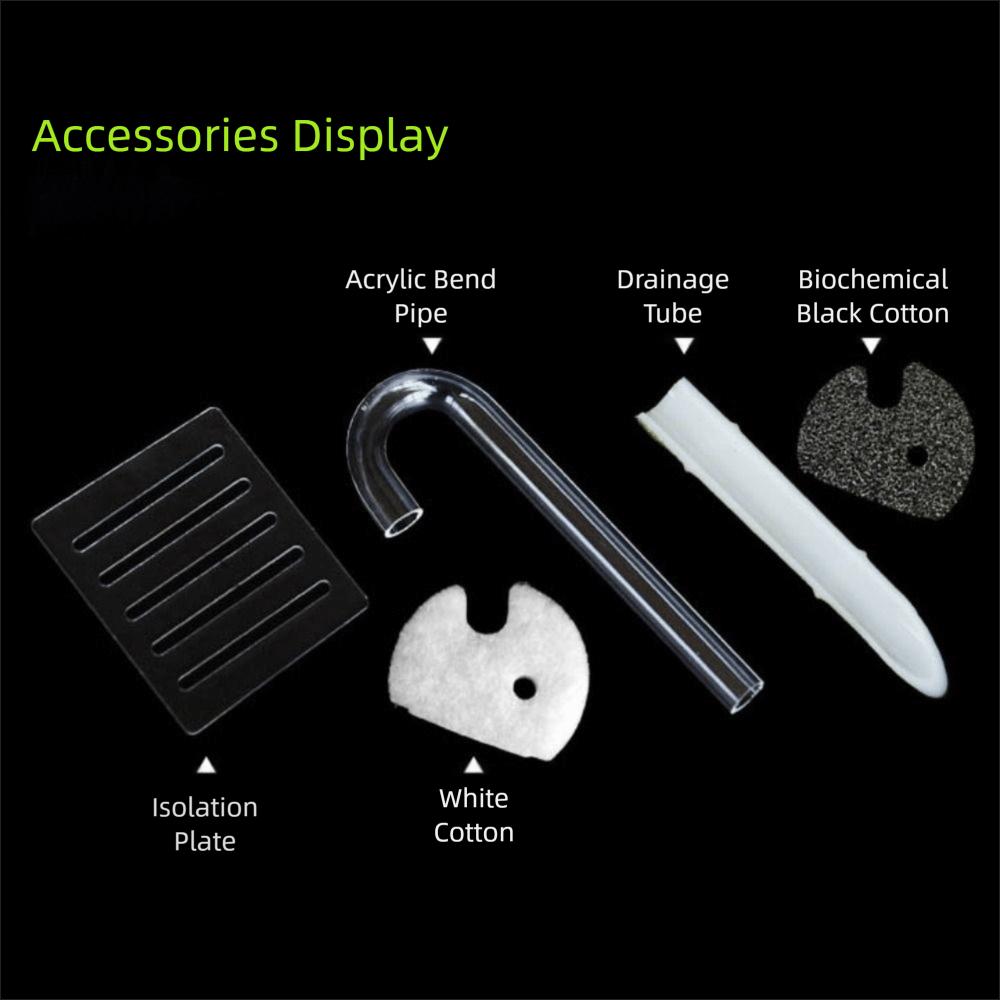 Silent Plastic Aquarium Filter Box Bamboo Internal Filter Fish Tank Air Pump 220V Round Fish Tank Filter