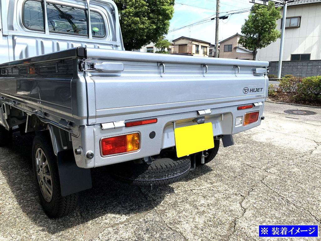 BRIGHTZ Hijet Truck Jumbo S500P S510P Early Model Super Mirror Stainless Steel Plated Tail Light Ring 3PC S500 S510 S 500 510 Hijet Truck Jumbo