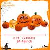Halloween aufblasbare Kürbis Außen Dekoration Geschenk 2,4M für Außen Party Terrasse