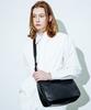 Ssy Crinkle Leather Crossbody Bag Black