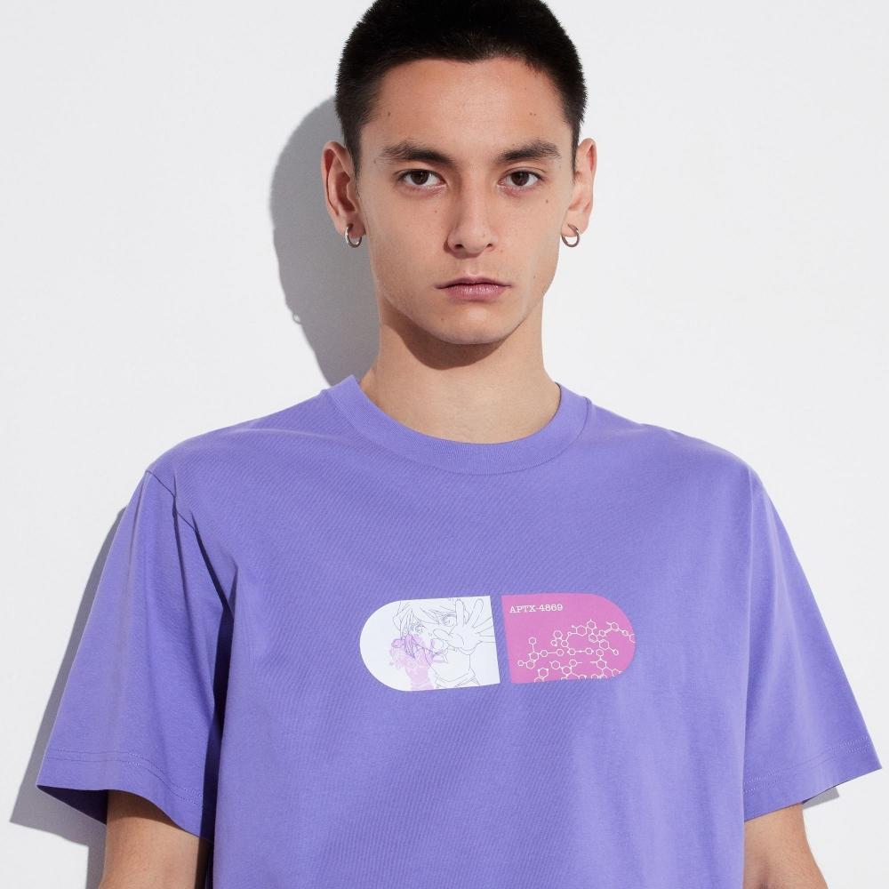 

UNIQLO JAPAN Detective Conan UT, стандартный крой с короткими рукавами