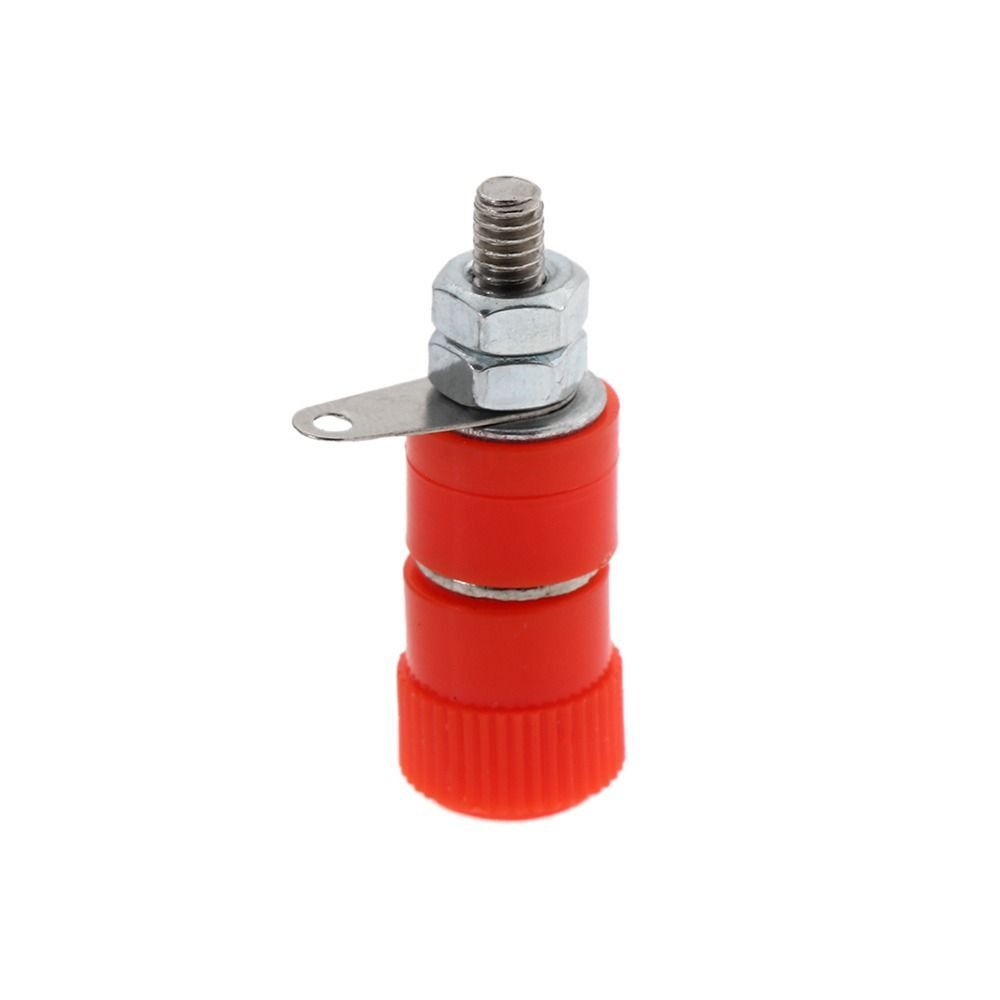 10Pcs JS-910B JS-919 Terminal Wire Connectors Female 4mm Banana Plugs Black Red Binding Post Jack Socket Mounter