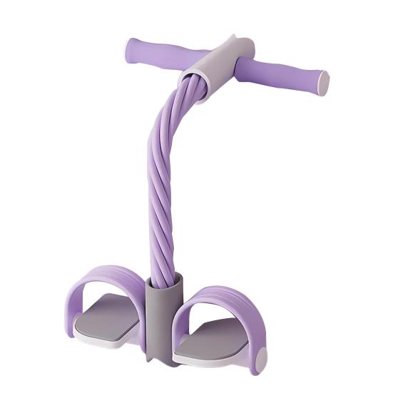 4/6-Tube Pedal Puller Resistance Band with Handle TPE Elastic Yoga Sit-up Pull Rope Men Women Pedal Tensioner Exerciser Workout Equipment