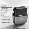 Revolving Razor with Digital Display, Three Blades, Electric Shaving Blade, Convenient Beard Trimmer, Hair Clipper, Fully Washable Body