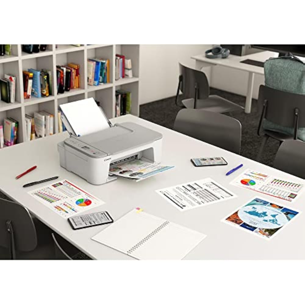 Canon Canon Printer A4 Inkjet Multifunction Printer PIXMA TS3530 White Wi-Fi Compatible for Telew...