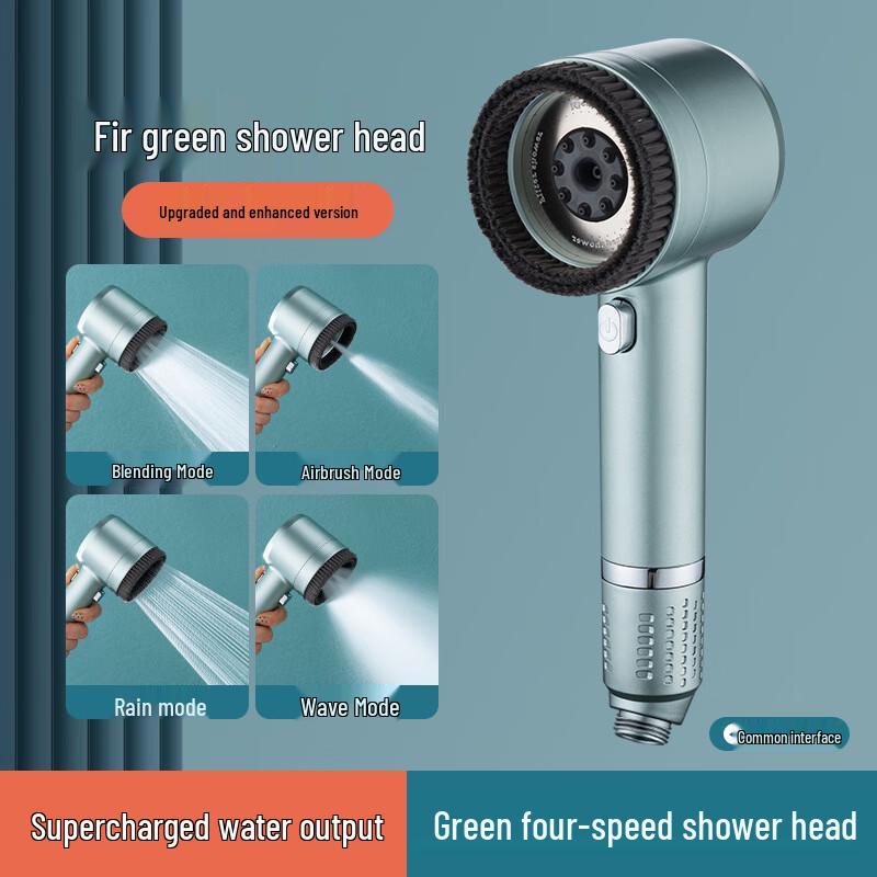 MDNG Pressurized Shower Head with Brush