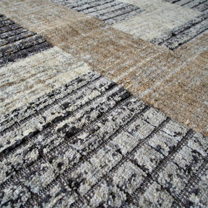 Tapis - THEDECOFACTORY - Silky Leaves - Noir - 190x240cm - Moderne - Synthétique
