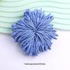 Korean Style Cable Knit Children's Hair Ties - Elastic, Hair-Friendly Candy Color Square Buckle Accessories.
