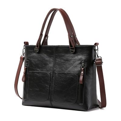 

Faiable Уличная женская сумка через плечо Crossbody oulder Bag Большая вместимость Простой дизайн Ретро сумка для всех G чёрный