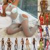 Síťované punčochové punčochy s vysokým pasem pro sex Sexy porno Dámské spodní prádlo Síťovaná Bondage Erotické body Stretch Otevřené punčochy v rozkroku