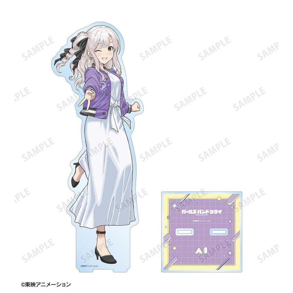 Girls Band Cry Original Illustration Ai Casual Clothes Ver. Extra Large Acrylic Stand