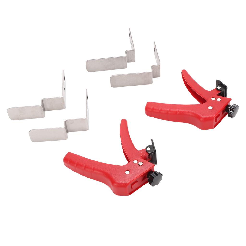   Drawer Fixing Clamp, Stainless Steel Drawer Front Clamp with Rubber Pads, Ergonomic Drawer Front Mounting Tool for Cabinet Face, Bowl Cabin