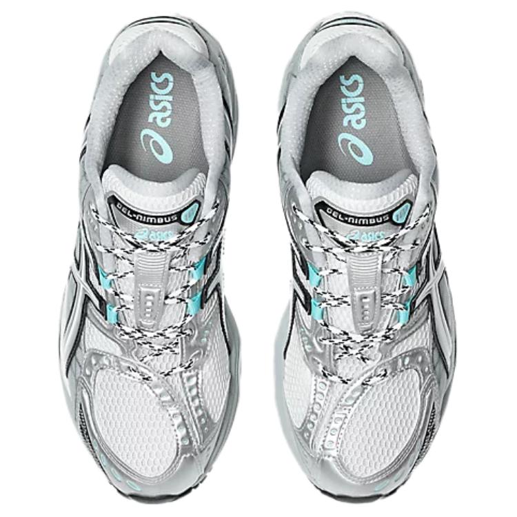 Asics Gel Nimbus 10.1 White Piedmont Grey Aqua Unisex Sneakers 1203A543-105