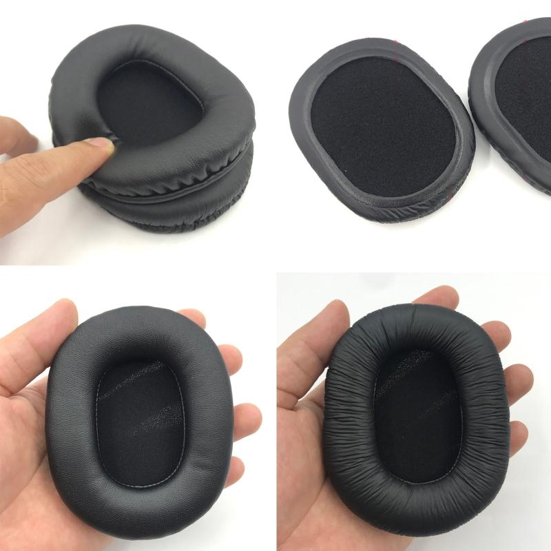 Leather Cloth Earpads for MDR-7506 7510 7520 CD900ST Earphone Memory Foam Earcups Breathable Ear Cushions