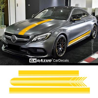 Edition 1 Car Hood Roof Racing Side Skirt Stripes Vinyl Decal Sticker For Mercedes Benz C63 Coupe W205 AMG C200 C250 Accessories